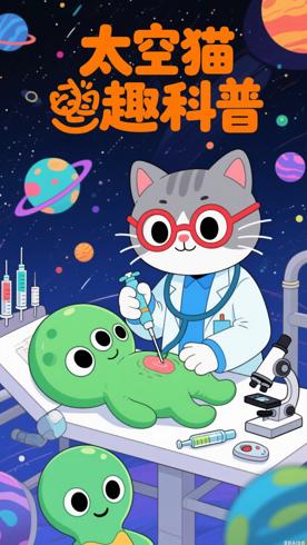 《太空猫医生》全26集：趣味科普动画佳作
