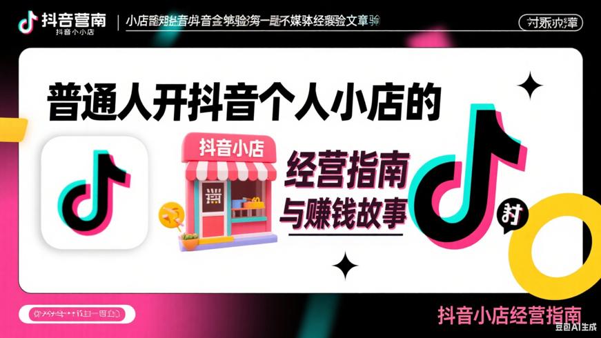 普通人开抖音个人小店的经营指南与赚钱故事