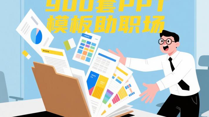 900套办公必备PPT表格模板：职场演示的得力助手