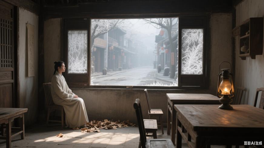 繁华落尽静候一窗霜花的岁月沉淀