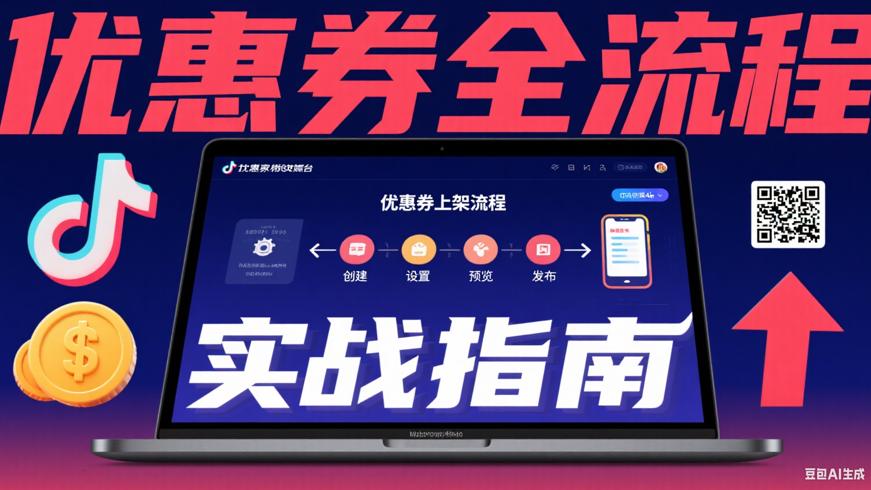 抖音商家优惠券上架与自制全流程实战指南