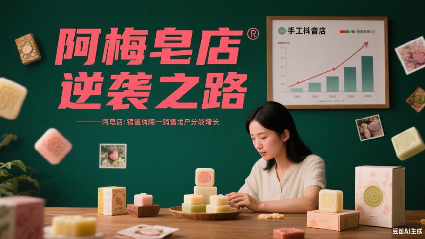 阿梅的手工皂抖店逆袭记从销量停滞到稳步增长的历程