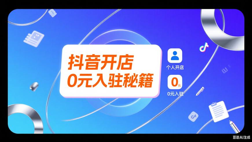 抖音个人开店与0元入驻的区别及无执照办理方法