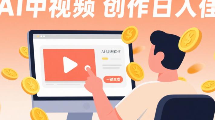 AI助力中视频创作：一键生成爆款日入可观