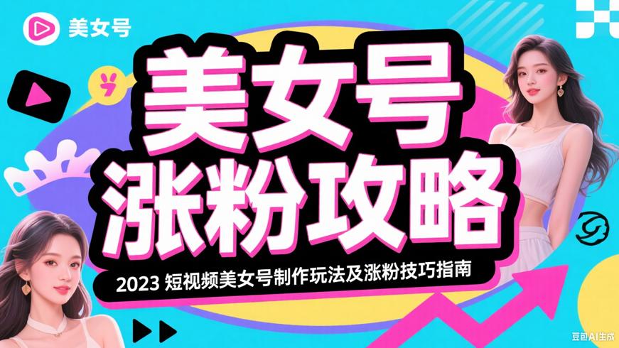 2023短视频美女号制作玩法及涨粉技巧指南