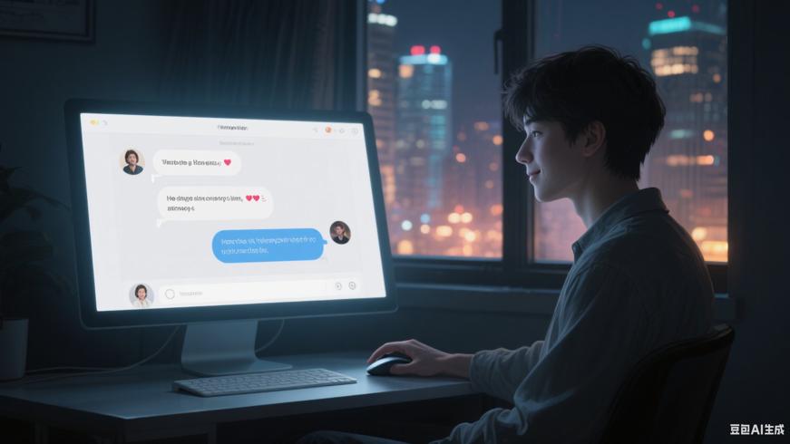 隔着屏幕的喜欢多是一场自我编织的梦