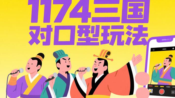 1174三国对口型唱歌教程：解锁创意视频新玩法