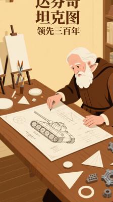达芬奇设计的《坦克图纸》，领先时代三百年！