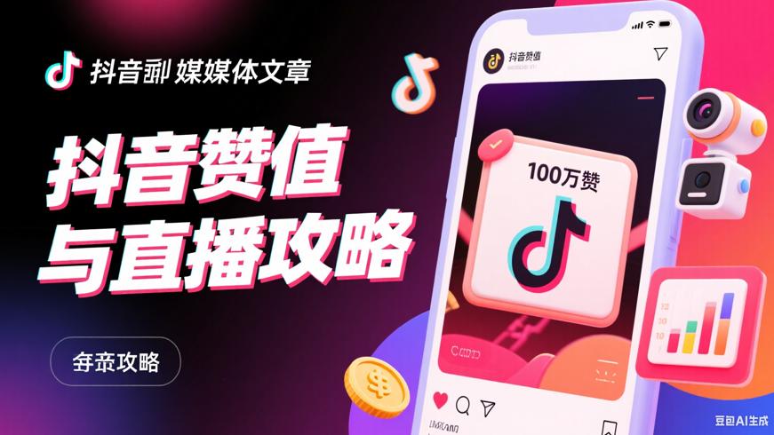 抖音100万赞价值几何与直播赚钱全攻略
