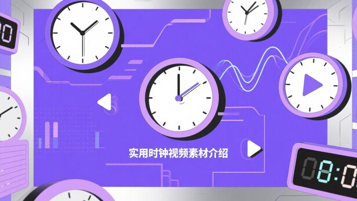 超实用时间流逝时钟视频素材介绍