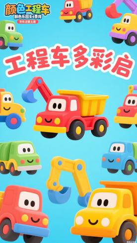 《工程车颜色乐园第4季》：萌趣工程车开启多彩启蒙