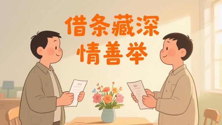 两张借条里的深情厚谊与隐秘善举