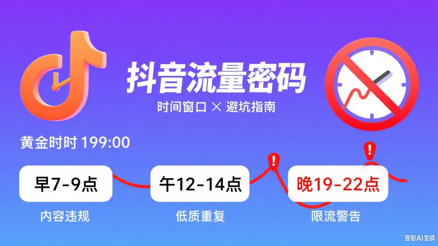 抖音视频推流量时间及限流原因解析