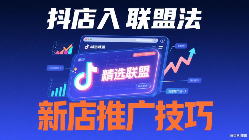 抖店加入精选联盟方法及新店推广技巧分享