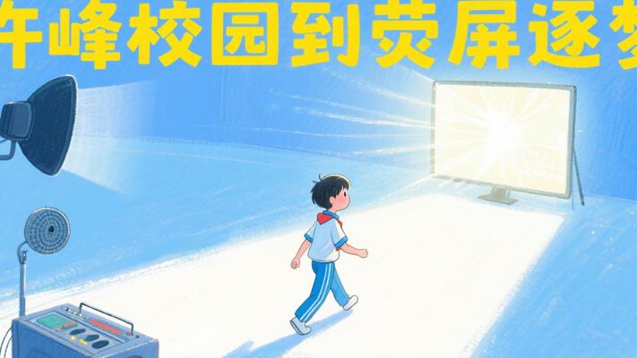 许峰追梦记：从校园广播到荧屏的逐光之旅