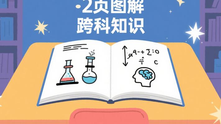 《2页纸图解科学、数学、哲学》：跨学科知识速通秘籍