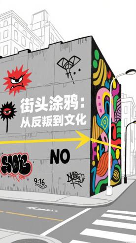 街头涂鸦艺术从反叛标签到文化符号的历程