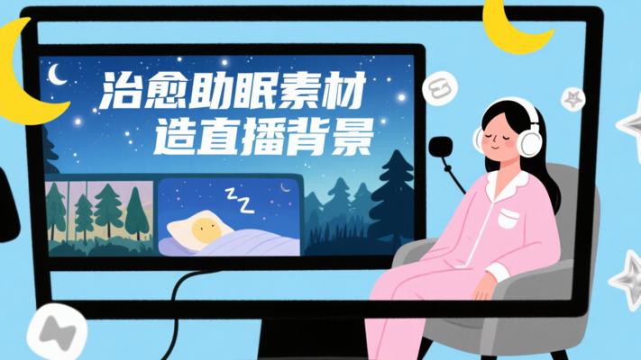 治愈系助眠素材：打造直播背景的睡眠良药
