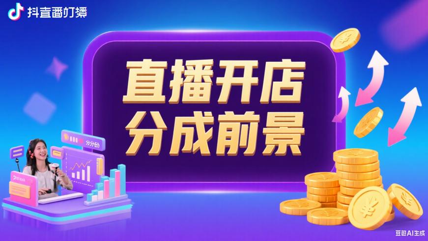抖音直播开店分成机制及盈利前景解析