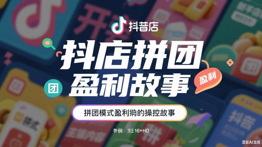 新手开抖店用拼团模式盈利的实操故事