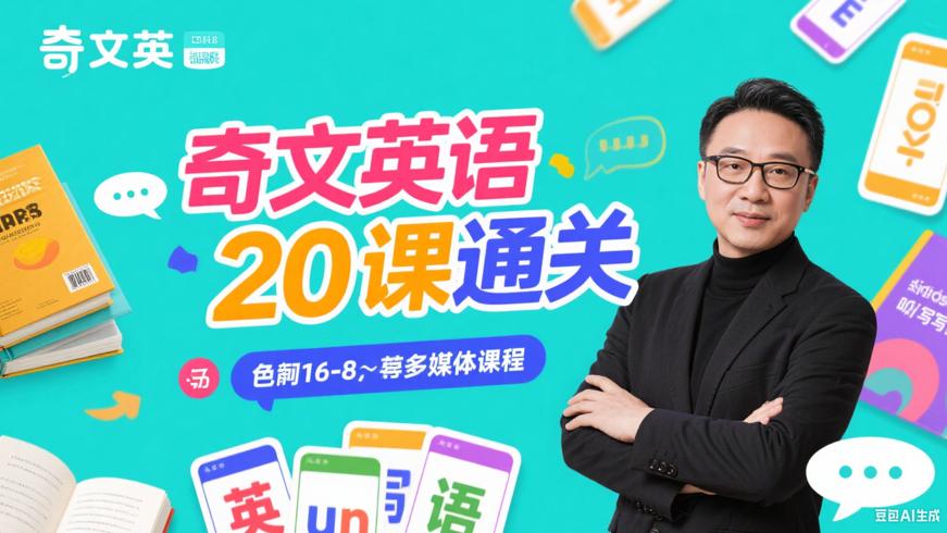 奇文老师20节大课，全方位攻克英语词汇与听说读写