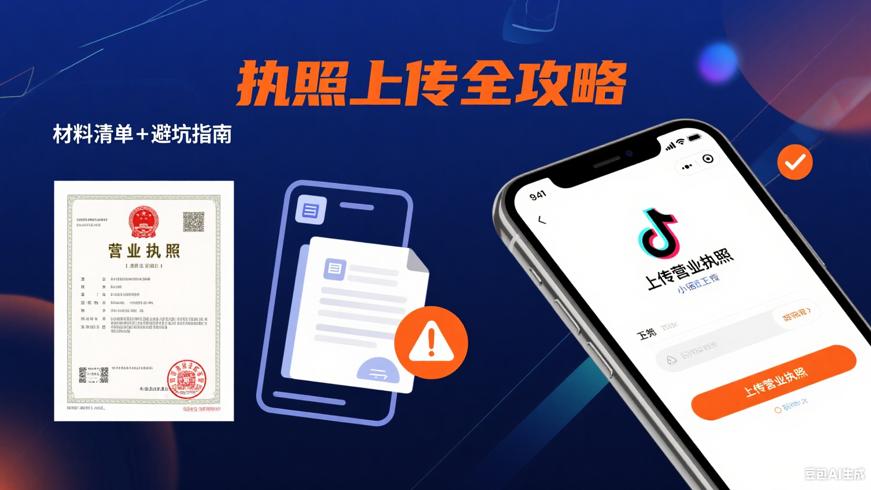 小商家抖音小店上传营业执照实操指南与注意事项