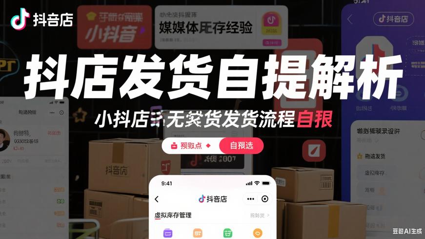 小抖店无货源发货全流程及自提选项解析