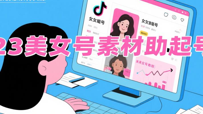 2023美女号教程素材：助力抖快快速起号