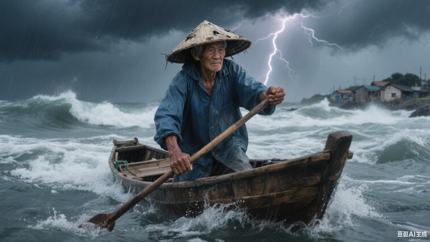 小渔村老渔夫与暴风雨的生死较量及人生领悟