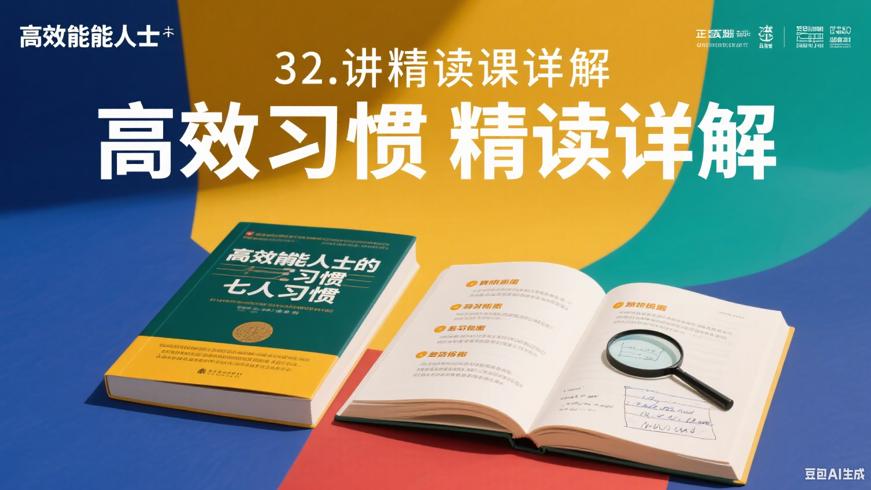 《高效能人士的七个习惯》32讲精读课详解