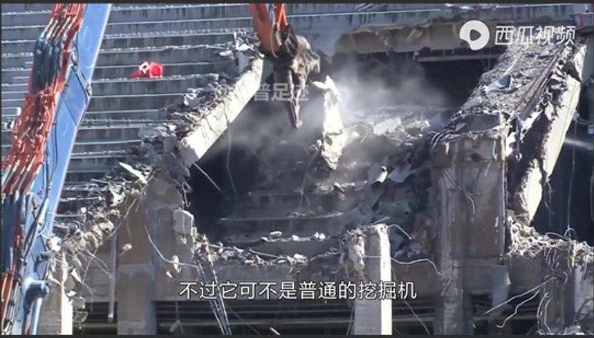 日本65米巨型拆楼机拆楼如切菜的秘密
