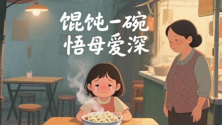 一碗馄饨里的母爱 吵架后女孩懂亲情珍贵