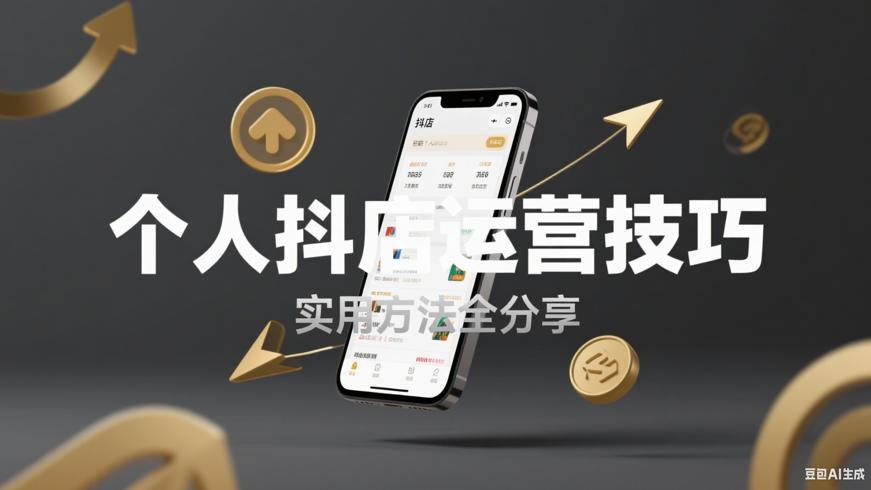 抖店个人店运营方法与实用技巧分享