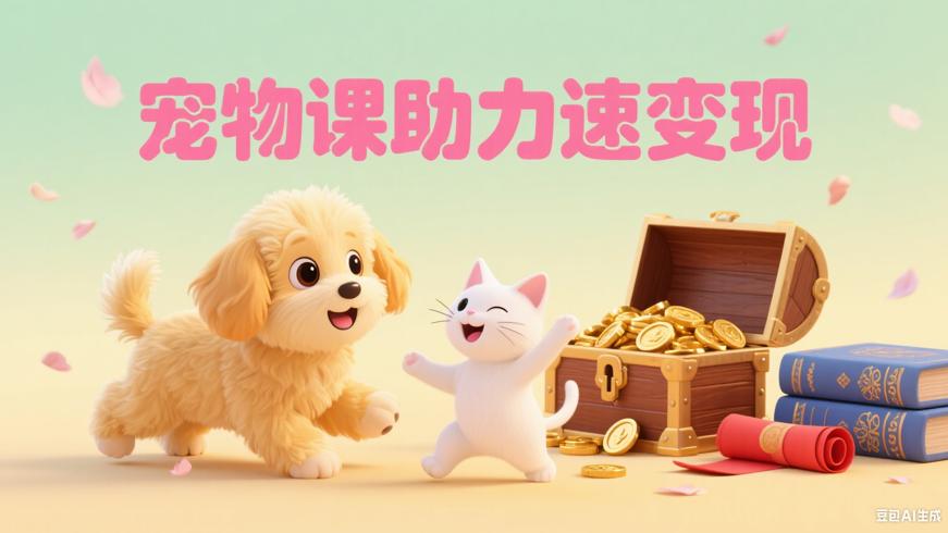 宠物赛道精品课程助力快速变现