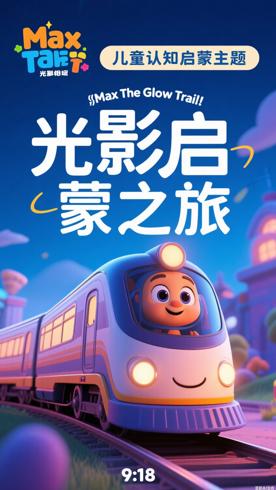 《Max the Glow Train》：光影相伴的儿童认知启蒙之旅