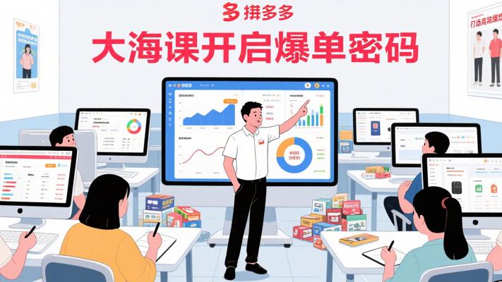大海拼多多高阶爆款课程：开启店铺爆单密码
