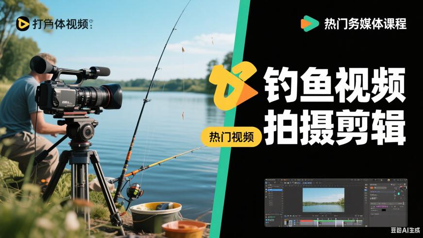 教你拍摄剪辑，打造热门钓鱼短视频自媒体