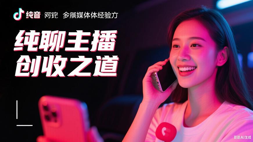 抖音主播赚钱之道纯聊天主播的创收故事