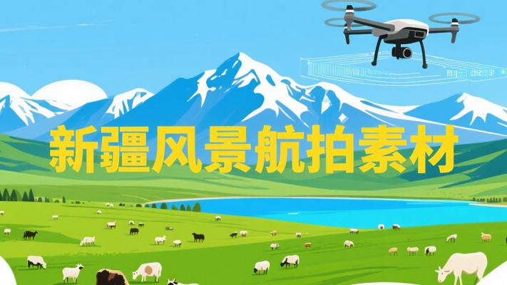 震撼视觉：新疆风景航拍延时视频素材