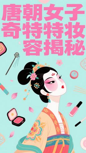 唐朝女子流行的奇特妆容你想象不到