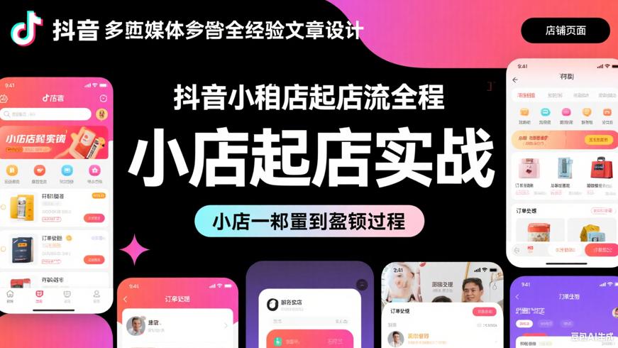 抖音小店起店全流程从筹备到盈利的实战故事