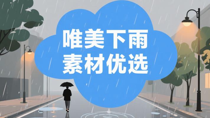 唯美下雨素材：伤感治愈短片的绝佳之选