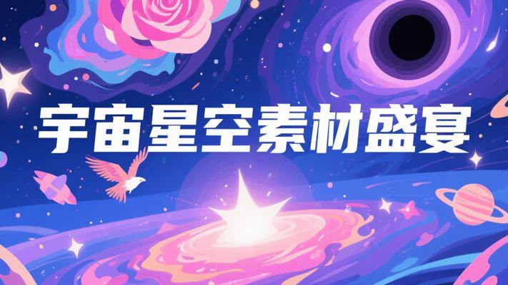 宇宙奇幻之旅：星空太空素材大赏