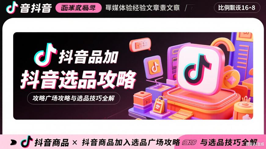 抖音商品加入选品广场攻略与选品技巧全解