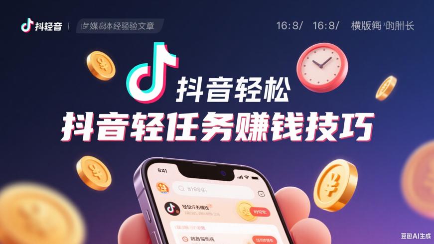 抖音轻任务赚钱与挂时长实用技巧分享