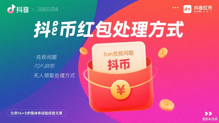 抖币红包的兑现问题及无人领取的处理方式