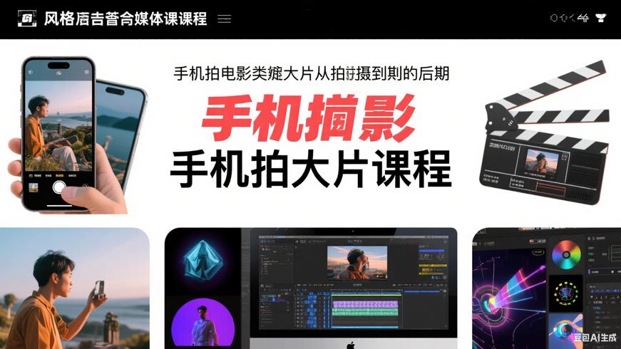 手机拍电影级大片：从拍摄到后期的全能课程