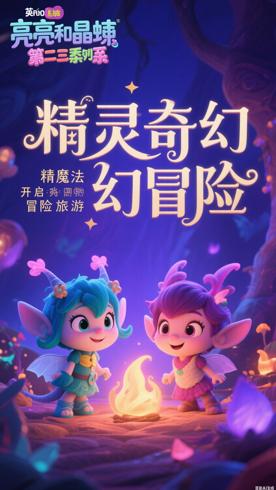 《亮亮和晶晶第三季英文版》：精灵魔法开启奇幻冒险之旅