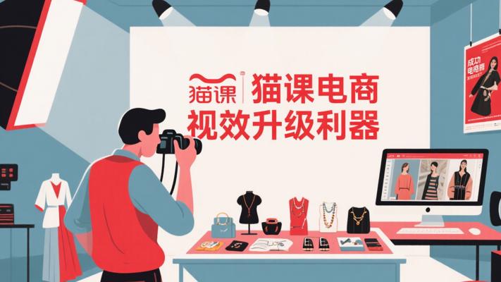 猫课电商设计摄影视频课：电商视觉升级利器
