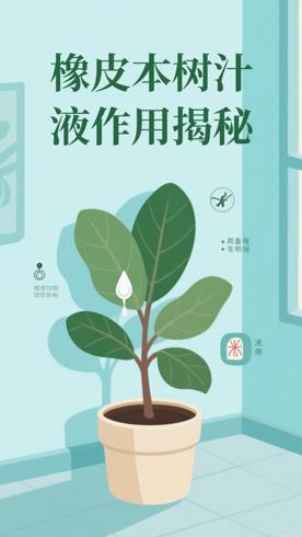 橡皮树白色汁液有毒其作用大揭秘